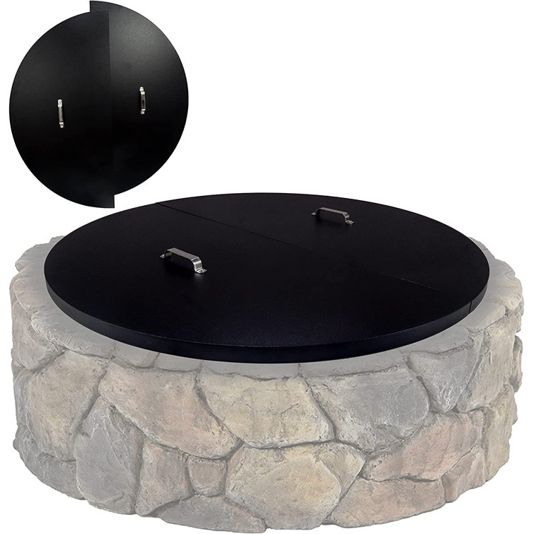 Simond Store 42'' Round Steel Fire Pit Lid Wayfair